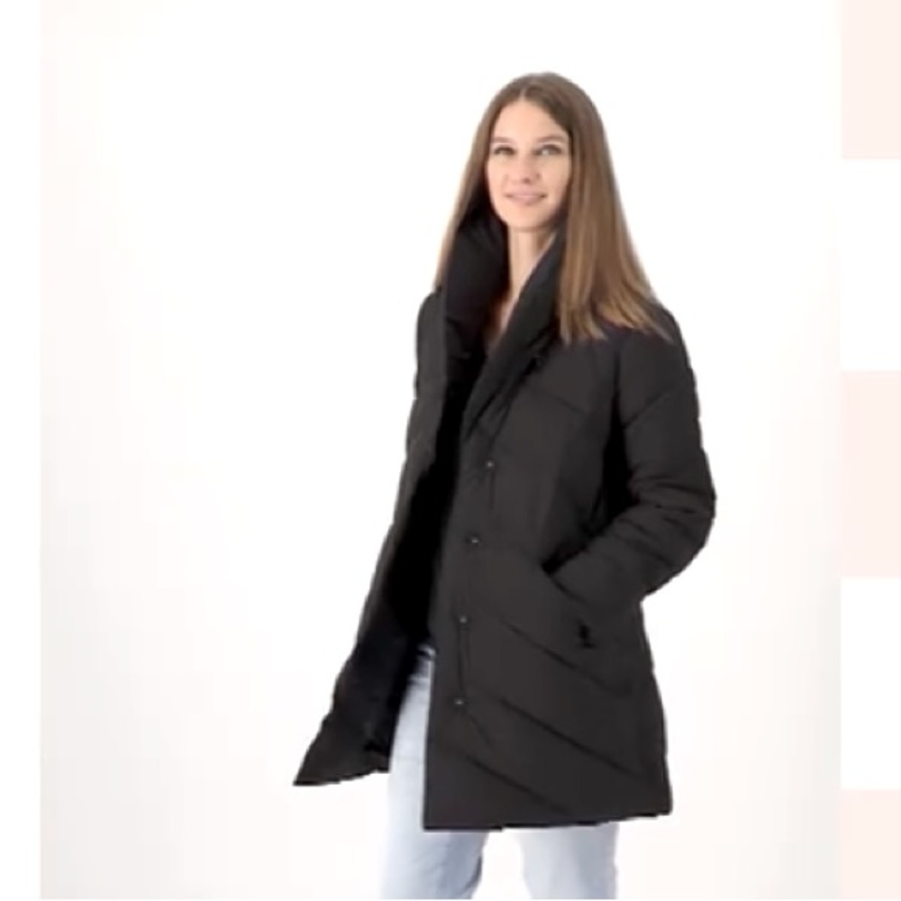 Dennis Basso Water Resistant Relaxed Fit Puffer Coat, A556116
